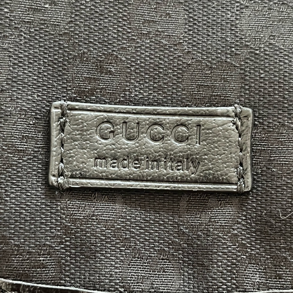 Gucci GG Black Diaper Baby Bag Canvas/Leather Trim w/Changing Mat - Picture 2 of 13